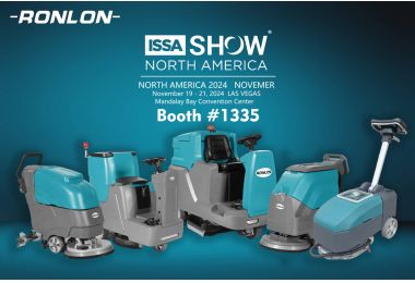 Ronlon scrubber series will be unveiled at ISSA NORTH AMERICA SHOW! 