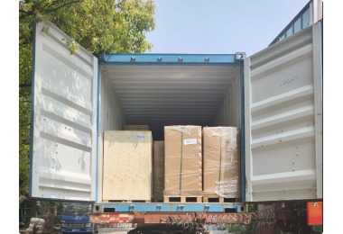 A 20-foot container has been successfully loaded!