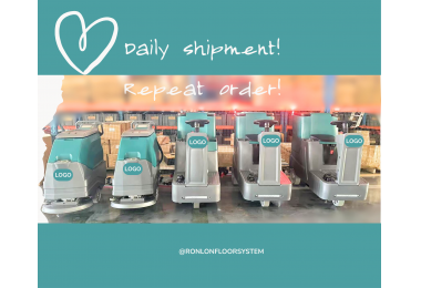 RONLON Industrial floor scrubbers are about to be shipped to Canada