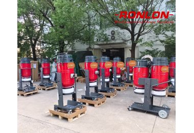 RONLON RV3 and RV5 Industrial Vacuum Cleaners Assembled and Ready for Overseas Shipment