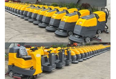 A new batch of custom-colored floor scrubbers is about to be shipped to Canada.